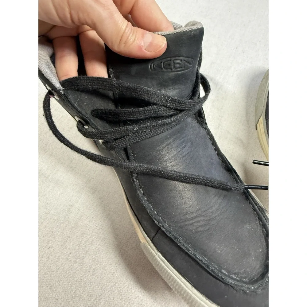 Keen‎ Timmons Chukka Boots Men 8 Black Nubuck Leather Lace Up Casual Shoes